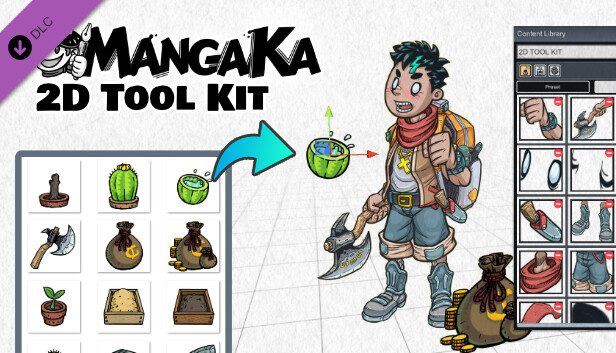 MangaKa - 2D Tool Kit Steam capsule image