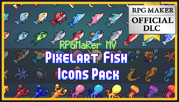 RPG Maker MV - PIXELART FISH ICONS PACK Steam capsule image