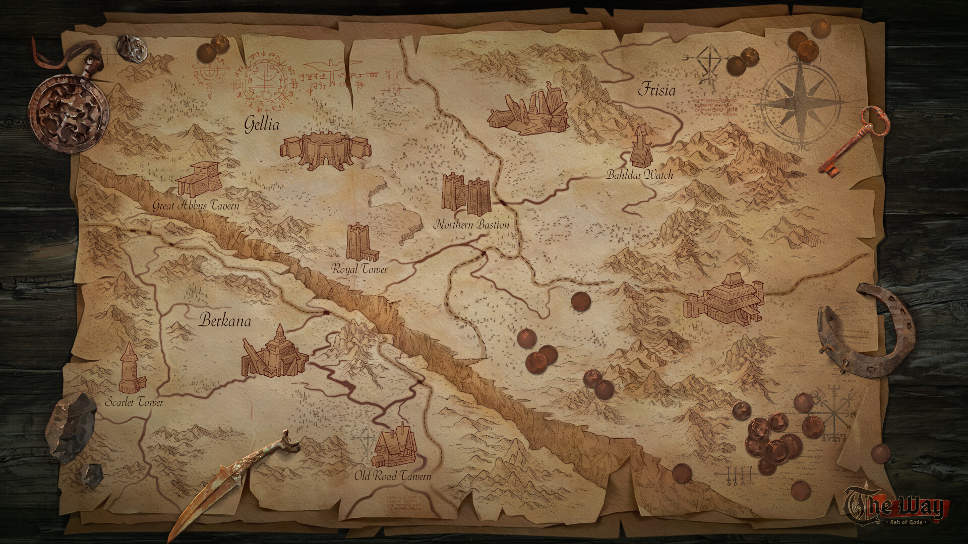 skyrim map wallpaper 1920x1080
