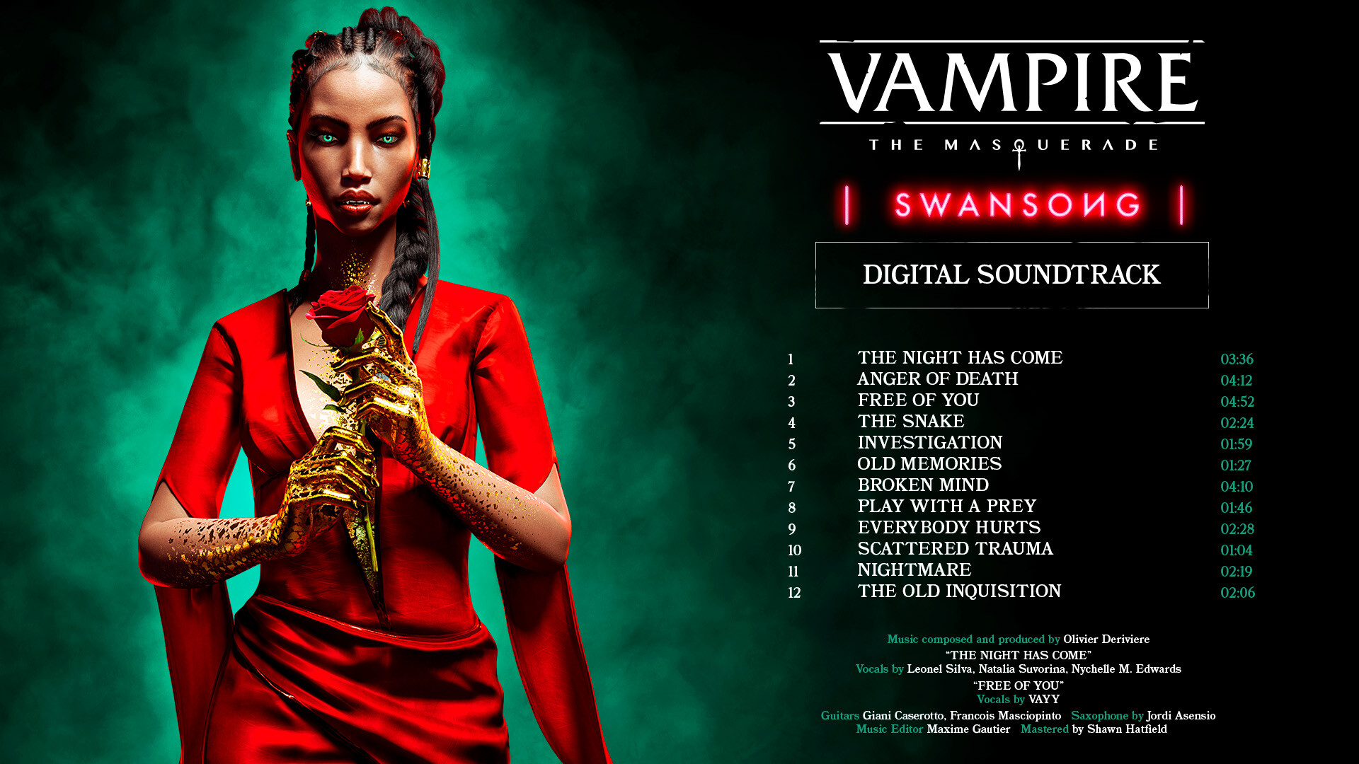 Vampire: The Masquerade – Swansong (Original Game Soundtrack) - Album by  Olivier Deriviere