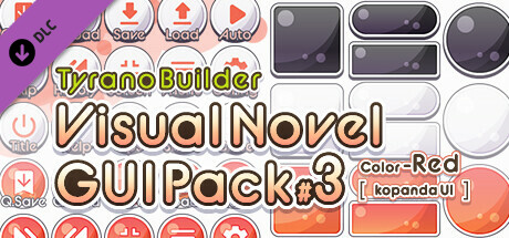 Tyrano Builder - Visual Novel GUI Pack #3 Color-Red [kopanda UI] Steam header image