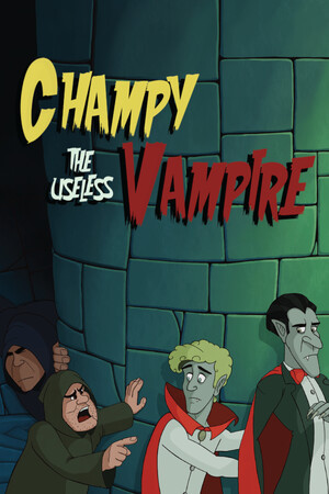 Champy the Useless Vampire lag game logo