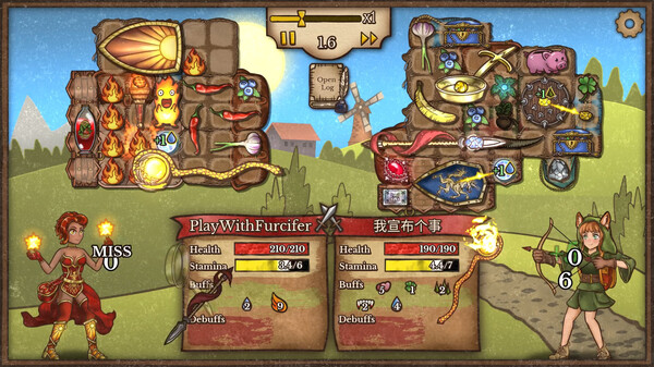 Backpack Battles active battle screenshot