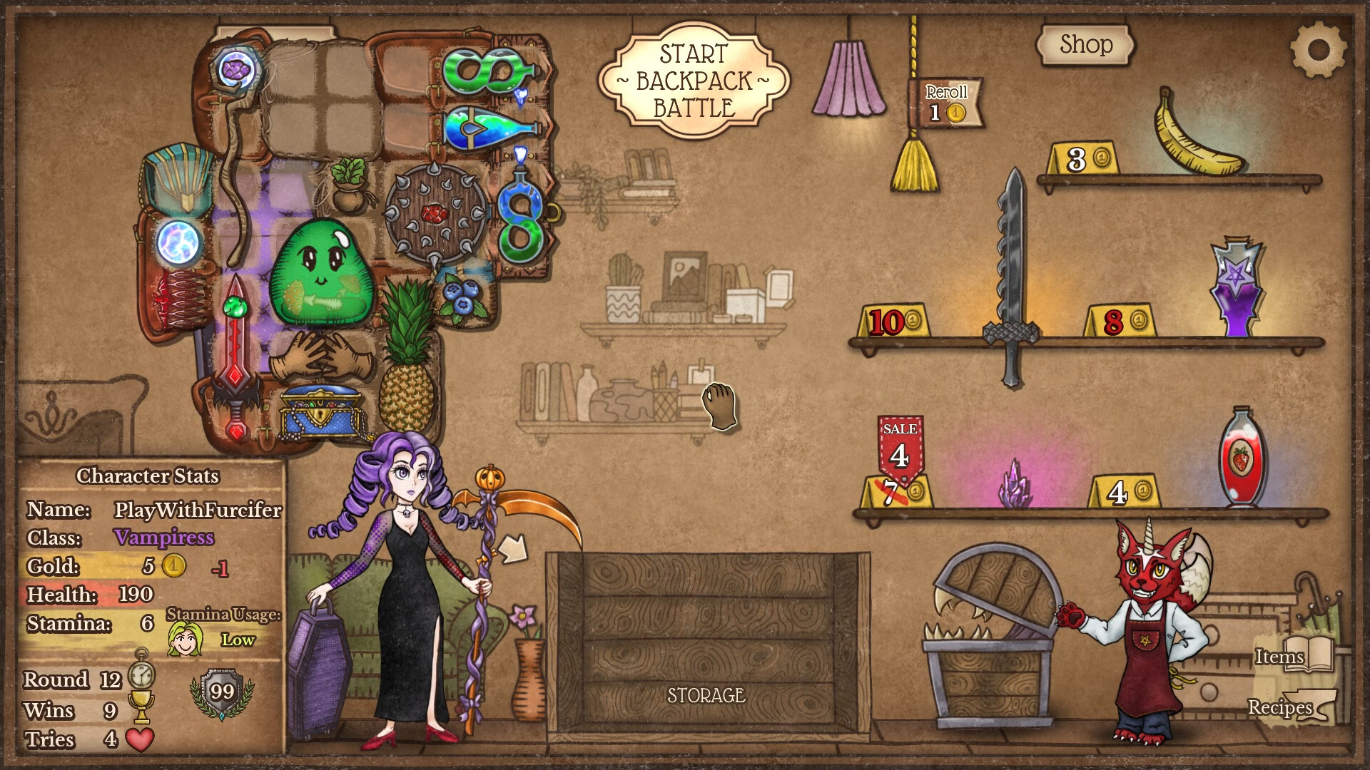 Indie Game Lover Backpack Battles