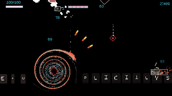 ภาพจากเกม Typing Bullets ภาพที่ 2