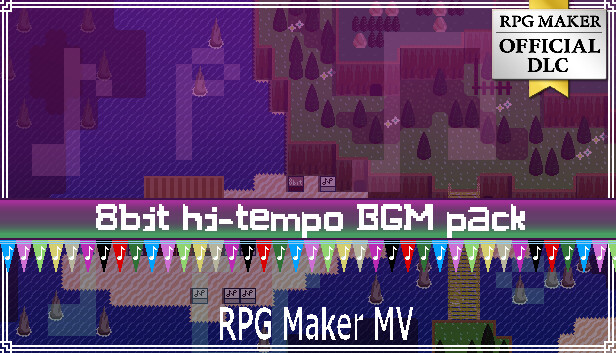 RPG Maker MV - 8bit hi-tempo BGM pack Steam capsule image