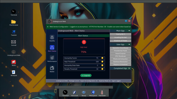 Fotos Do Slide do Jogo Anonymous Hacker Simulator download
