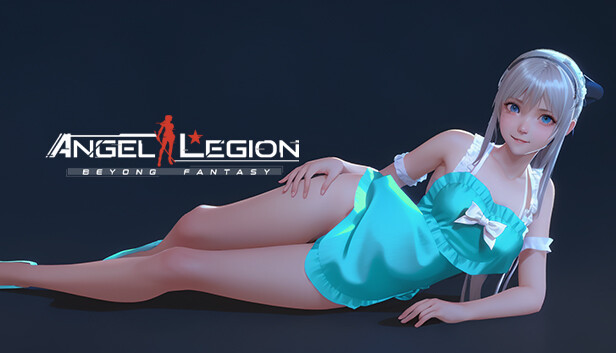 Angel Legion-DLC Seductive Maid(Cyan) Steam capsule image