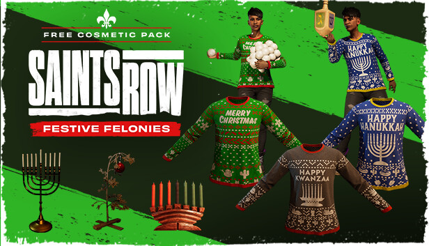 Saints Row - Festive Felonies FREE Cosmetic Pack Steam capsule image