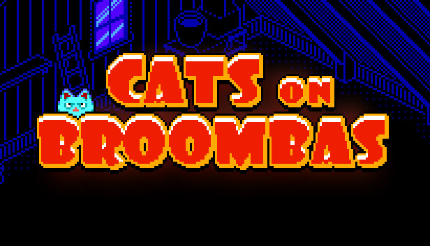 Cats on Broombas Steam capsule image
