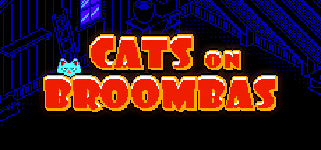 Cats on Broombas Steam header image