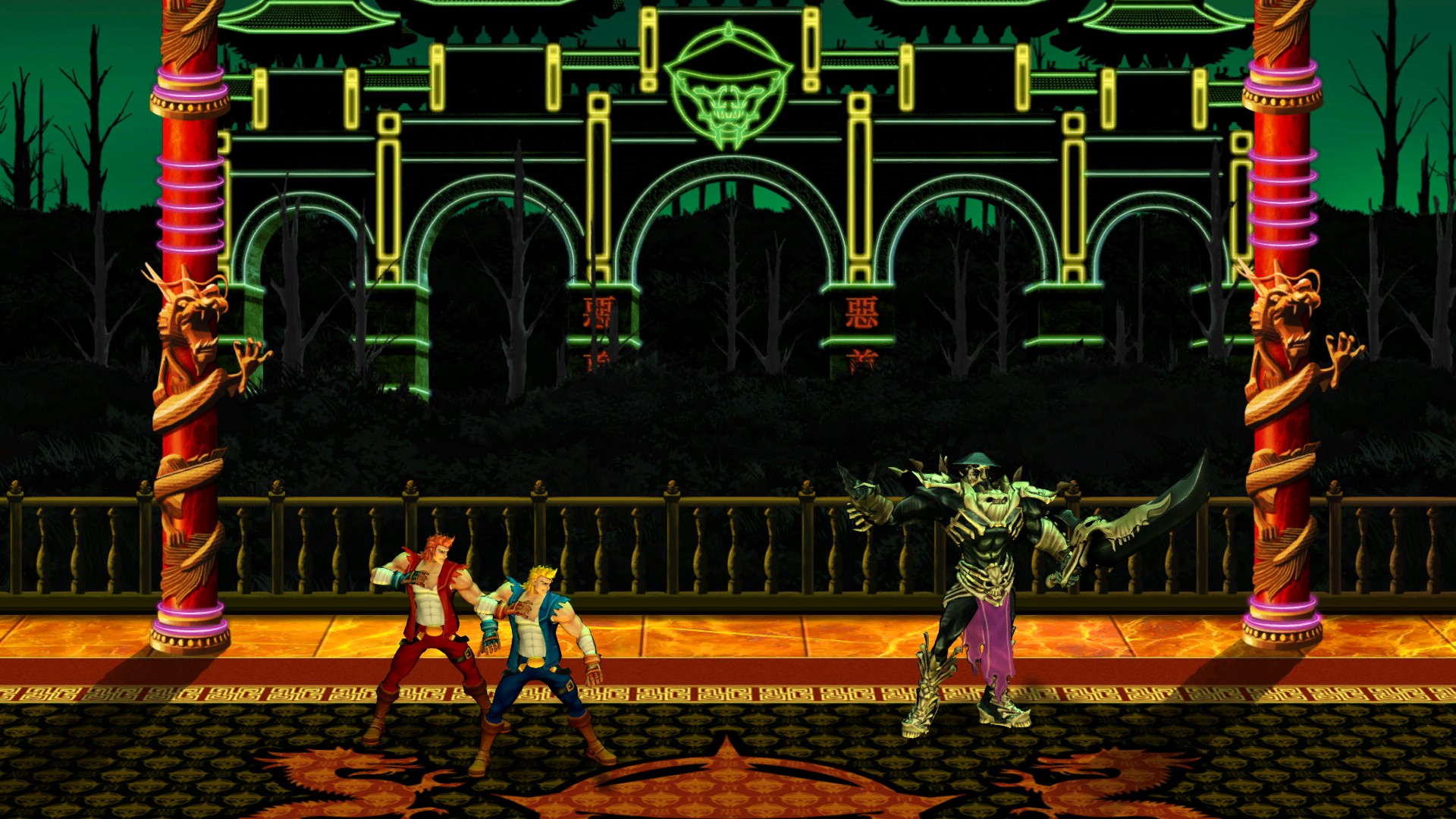 double dragon neon patch double dragon neon patch
