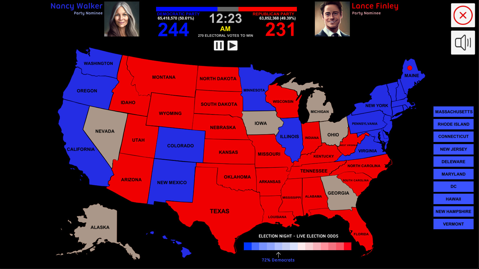 2024 U.S. Election Simulator on Steam