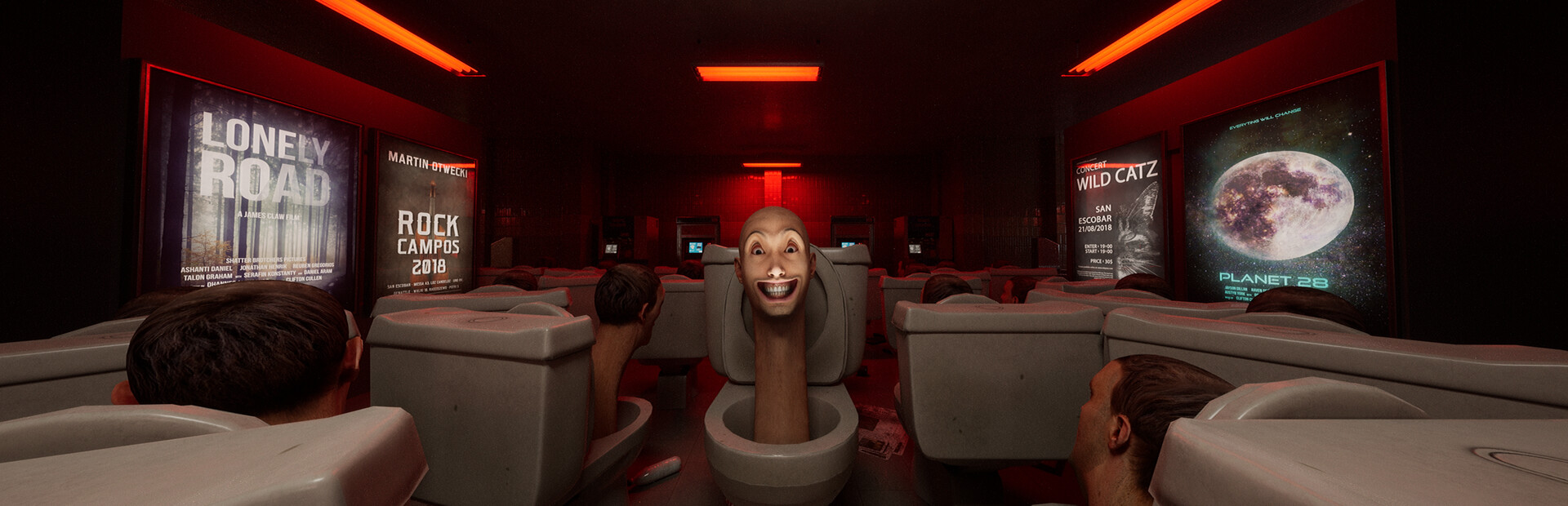Skibidi Toilets Invasion