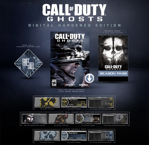 call of duty ghosts hardened edition