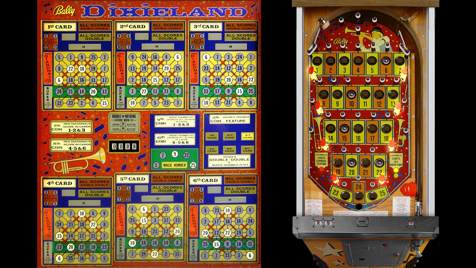 Dixieland pinball top
