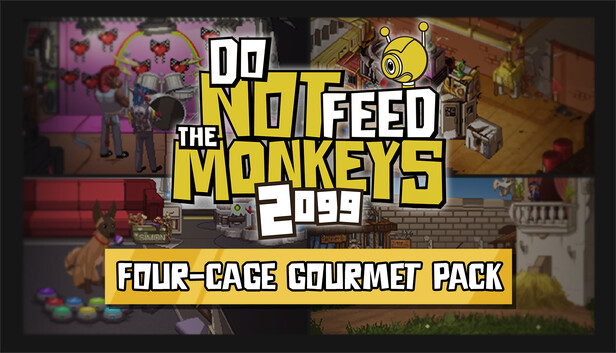 Do Not Feed the Monkeys 2099 - Four Cage Gourmet Pack Steam capsule image