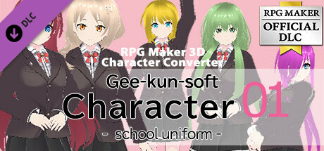 RPG Maker 3D Character Converter - Gee-kun-soft character 01 school uniform