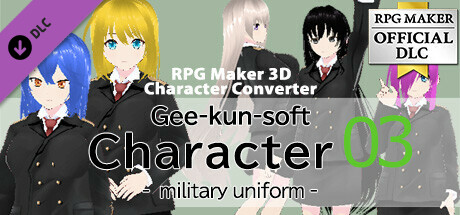 RPG Maker 3D Character Converter - Gee-kun-soft character 03 military uniform Steam header image