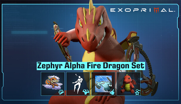 Exoprimal - Zephyr Alpha Fire Dragon Set Steam capsule image