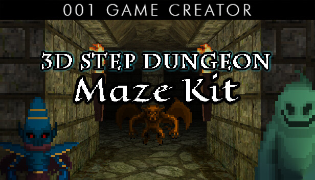 001 Game Creator - 3D Step Dungeon Maze Kit Steam capsule image
