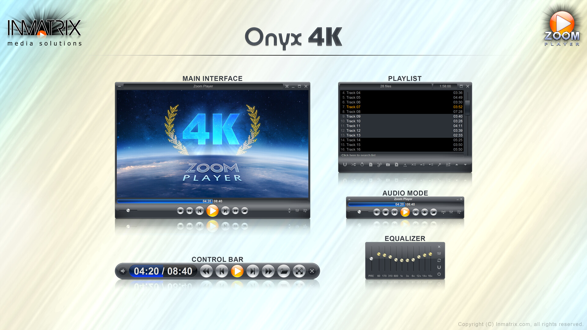 Zoom Player 4K/8K Skins Pack a Steamen