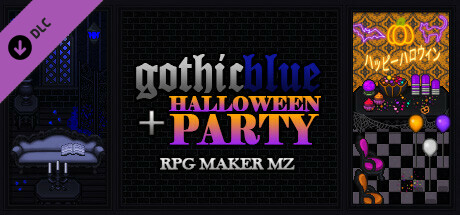 RPG Maker MZ - Gothic Blue Halloween Party