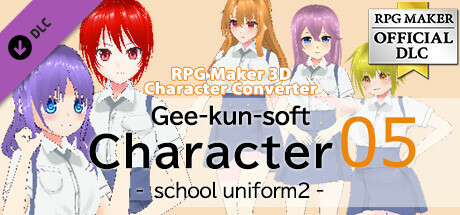 RPG Maker 3D Character Converter - Gee-kun-soft character 05 school uniform 2 Steam header image