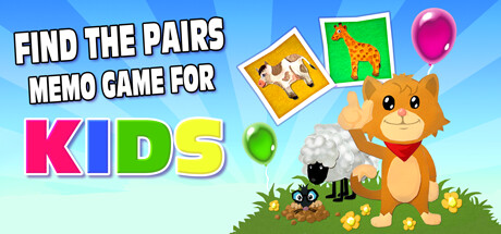 Find The Pairs Memo Game for Kids Cover Image