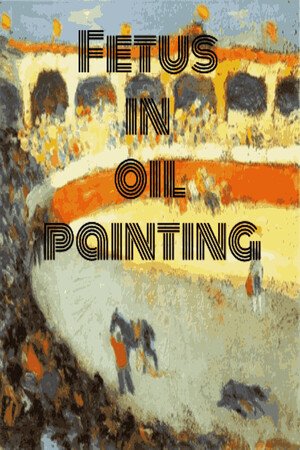 Fetus in oil painting cover art