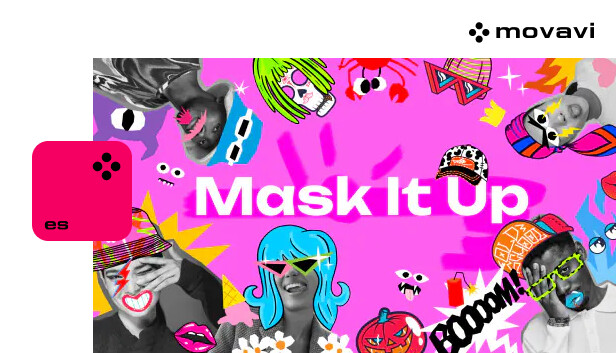 Movavi Video Editor 2024 -Mask It Up Pack Steam capsule image