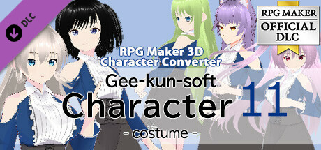 RPG Maker 3D Character Converter - Gee-kun-soft character 11 costume Steam header image