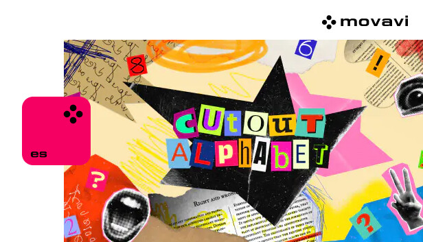 Movavi Video Suite 2024 - Cutout Alphabet Pack Steam capsule image