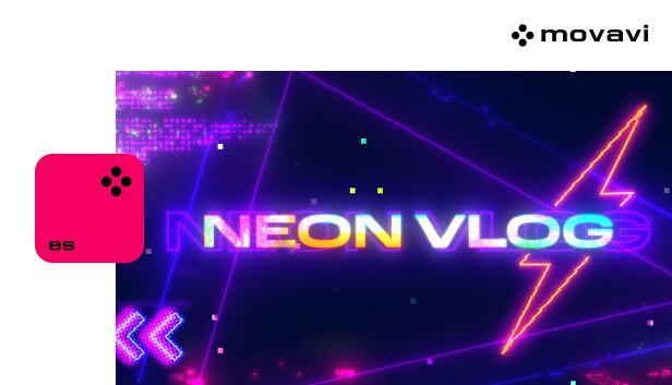 Movavi Video Suite 2024 - Neon Vlog Pack Steam capsule image