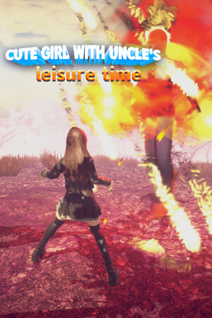 Cute girl with uncle's leisure time cover art
