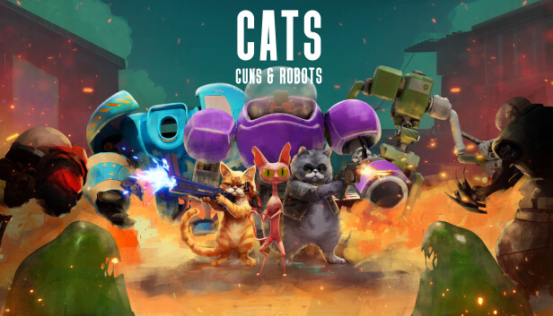 Cats, Guns & Robots Steam capsule image
