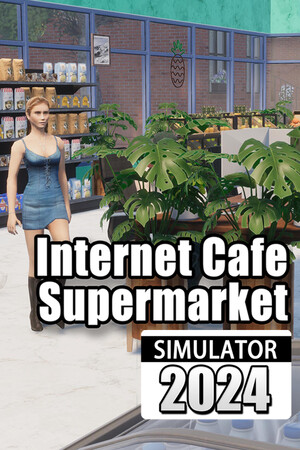 Supermarket & Internet Cafe Simulator mobile game logo