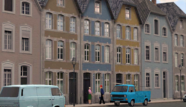 Modelset 1 - Railstation, Houses, Barn Steam capsule image