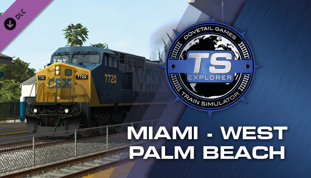 Train Simulator: Miami - West Palm Beach Route Add-On Steam capsule image