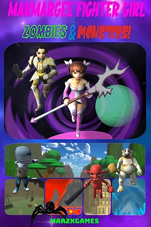 Marmargee Fighter Girl vs. Zombies & Monsters! cover art