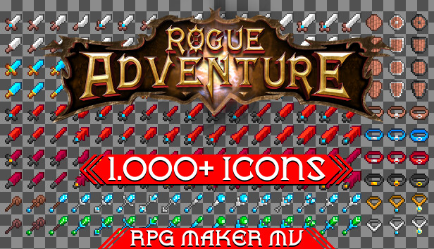 RPG Maker MV - Rogue Adventure 1000+ Icons Pack Steam capsule image