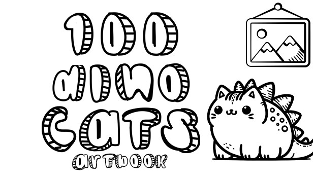 100 Dino Cats - Artbook Steam capsule image