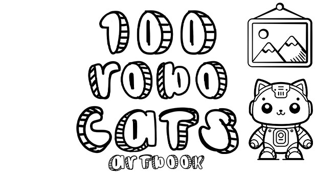 100 Robo Cats - Artbook Steam capsule image