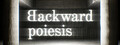 Backward poiesis