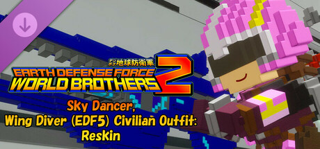 EARTH DEFENSE FORCE: WORLD BROTHERS 2 - Sky Dancer, Wing Diver (EDF5) Civilian Outfit: Reskin header image