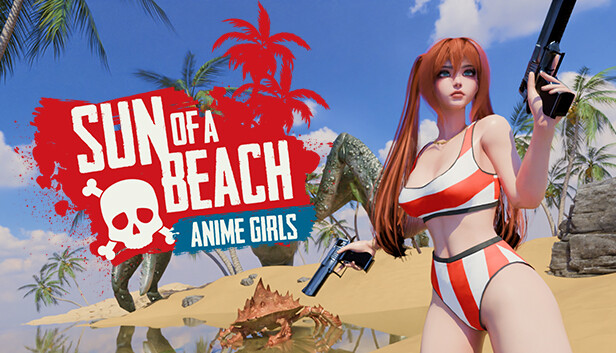 Anime Girls: Sun of a Beach Steam capsule image