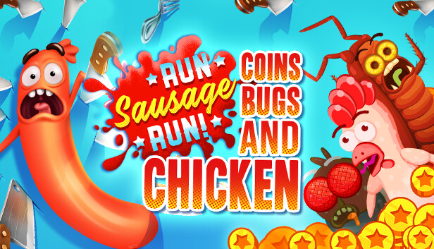 Run Sausage Run: Coins, Bugs and Chicken Steam capsule image