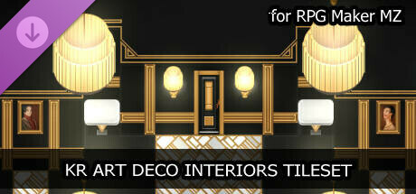 RPG Maker MZ - KR Art Deco Interiors Tileset