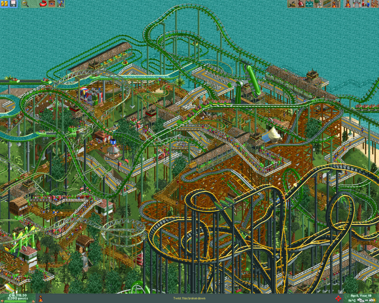  Rollercoaster Tycoon 2: Triple Thrill Pack - PC : Video Games