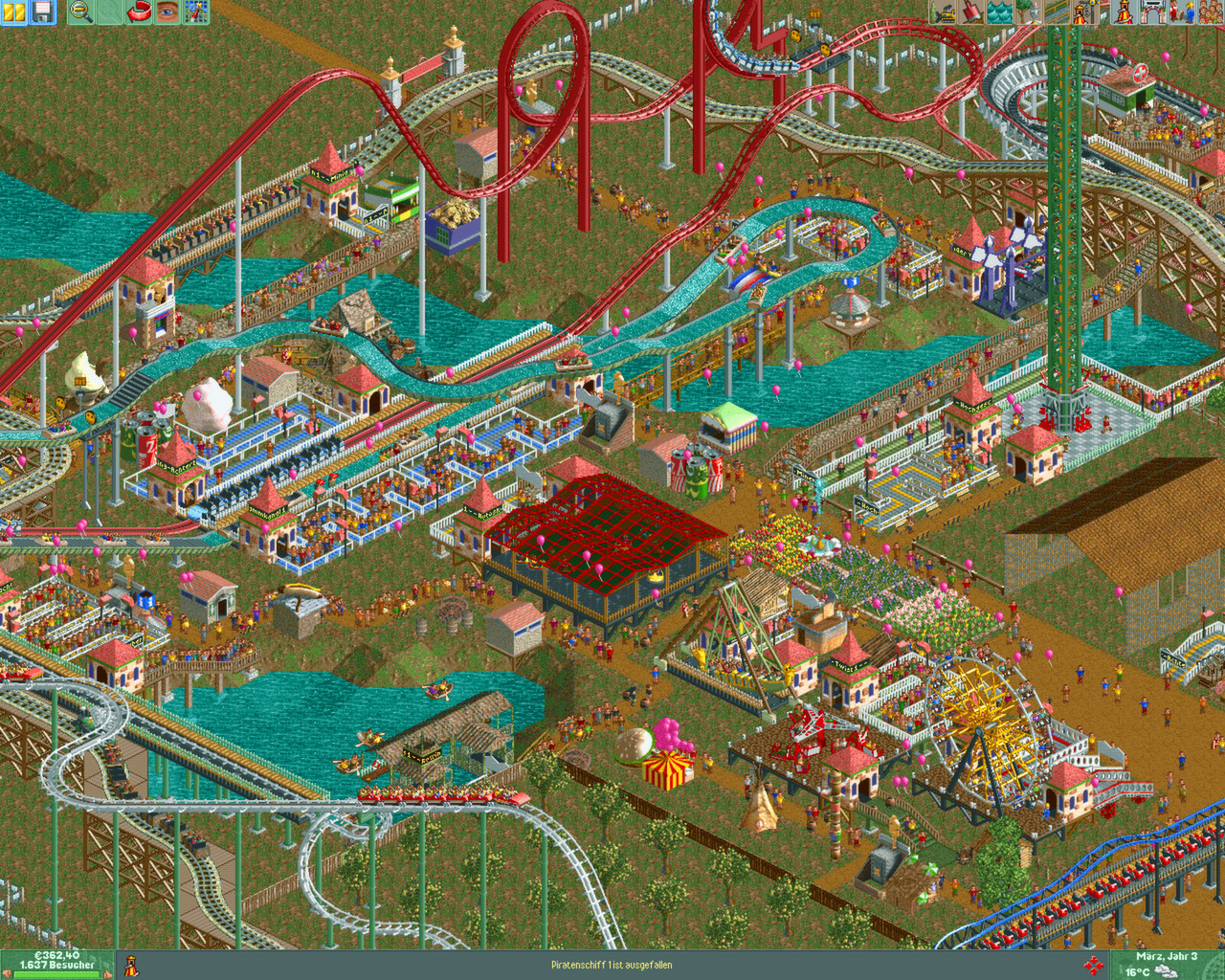 Rollercoaster Tycoon Classic arrives on Steam